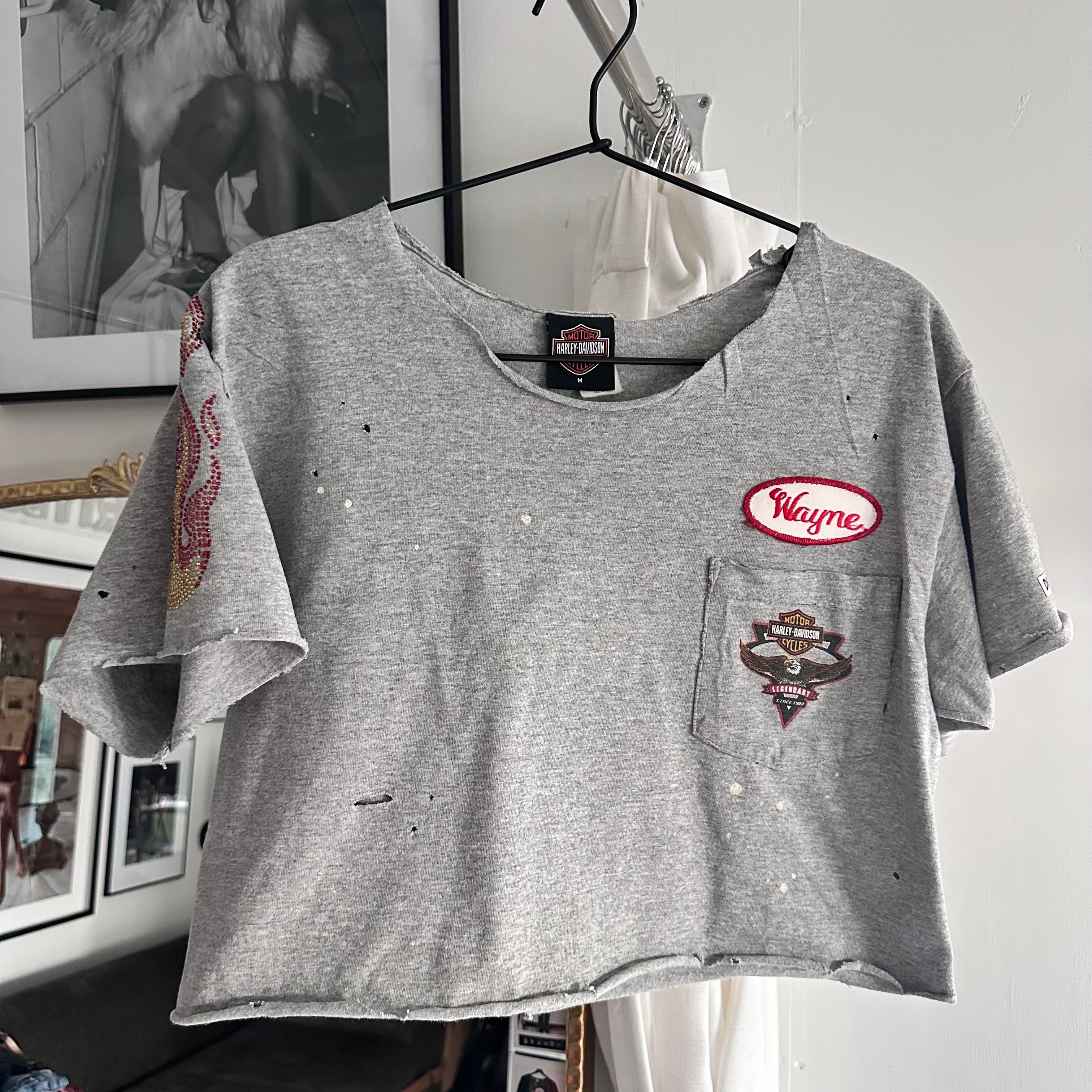 Medium rhinestone flames