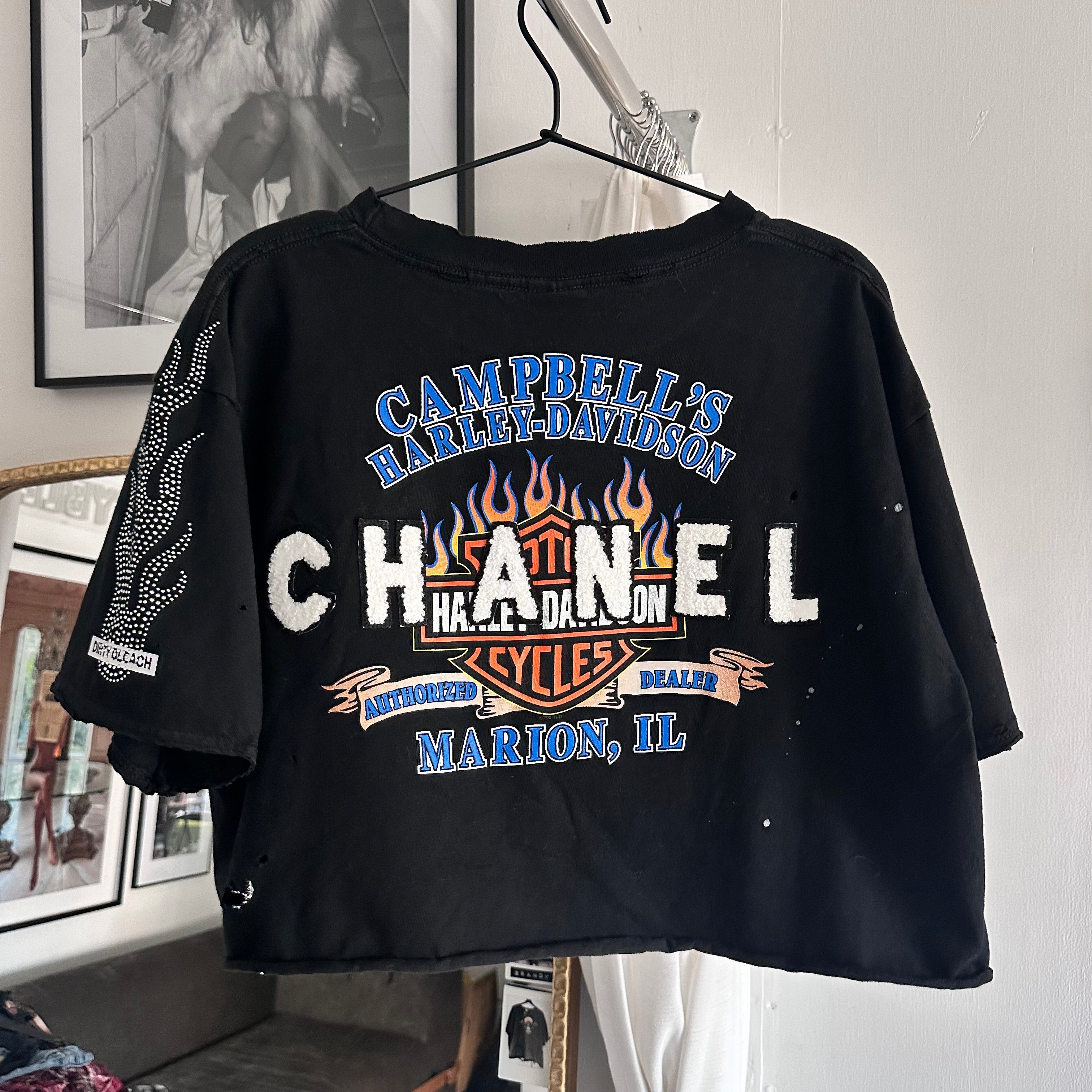 XL rhinestone flames