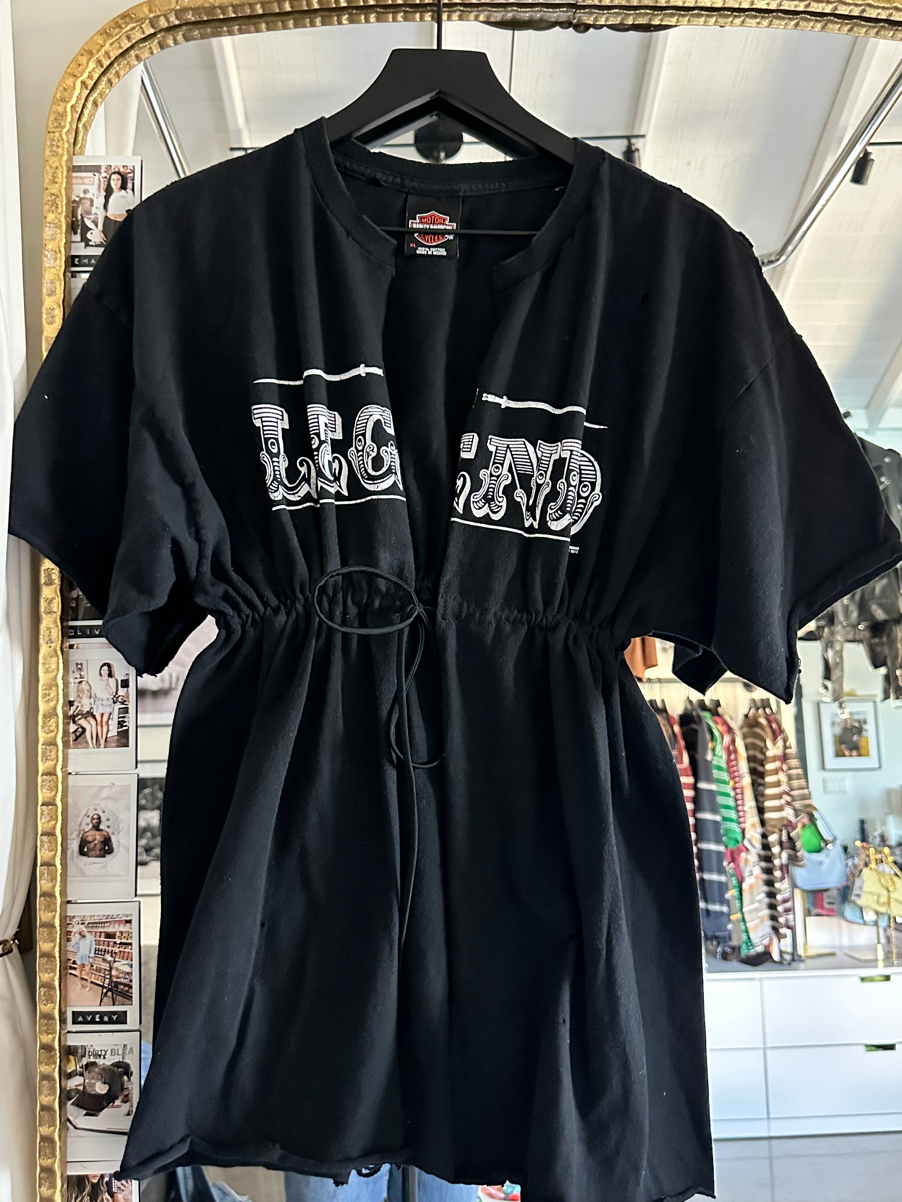 XL tie front split