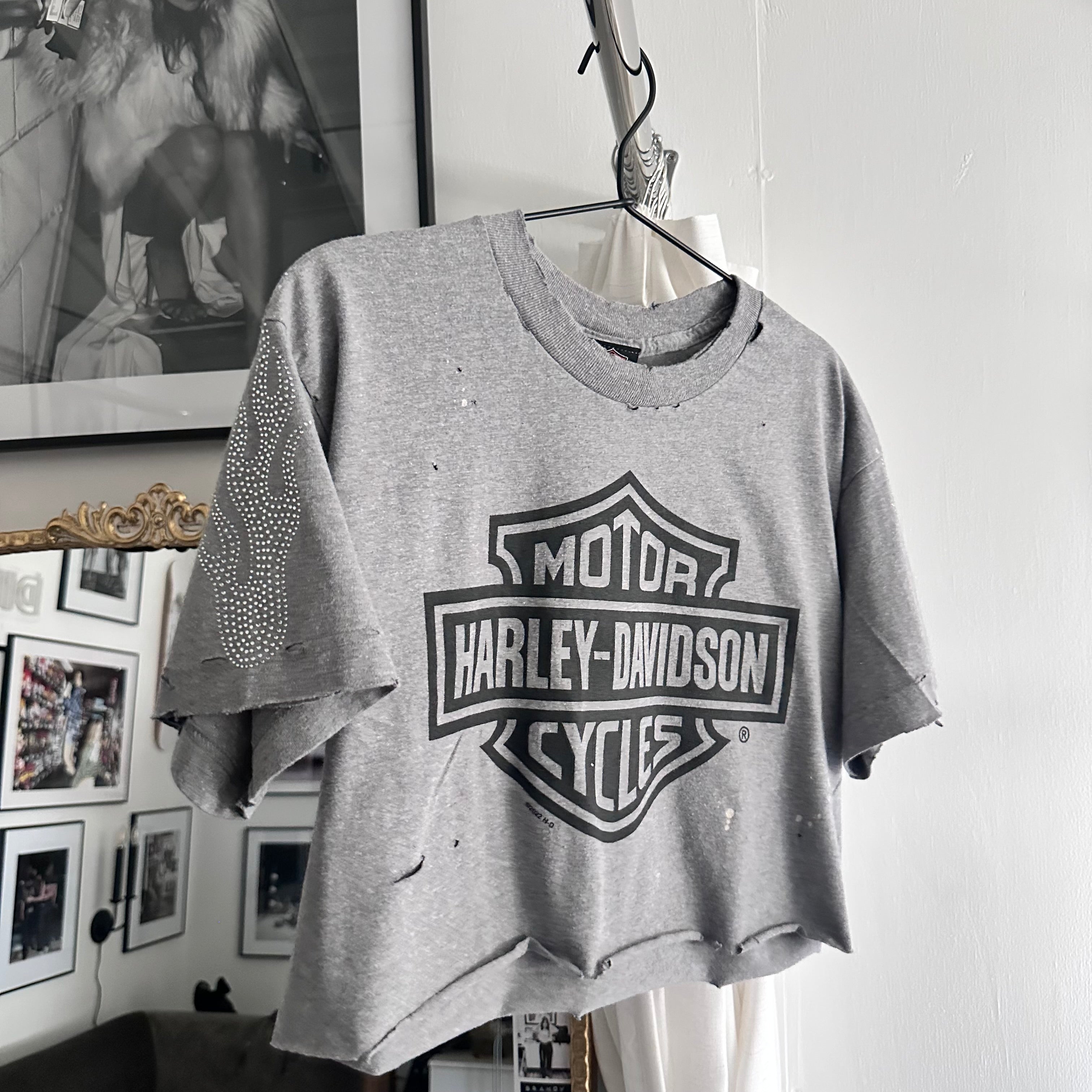 Large rhinestone flames