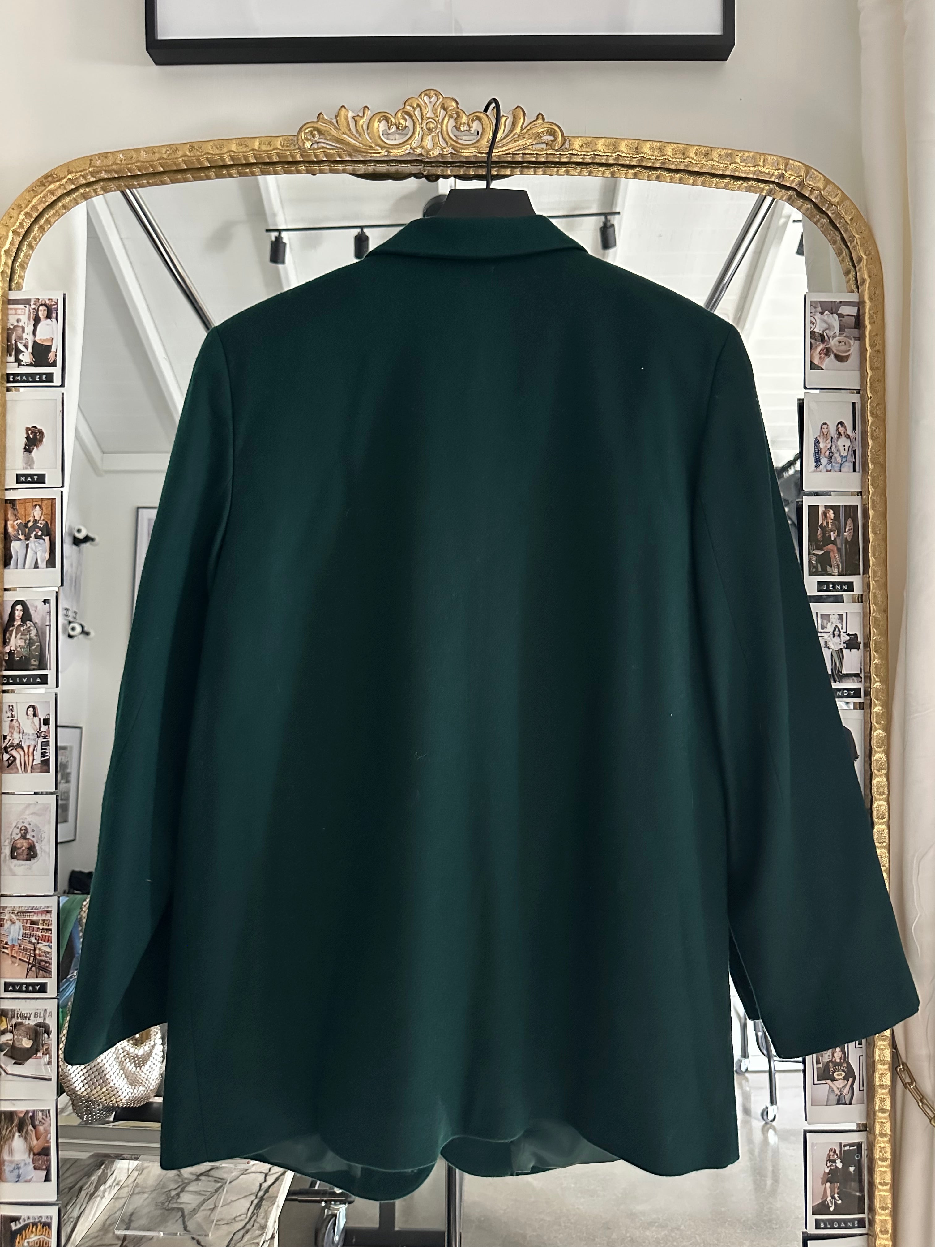 Size 12 green wool blazer