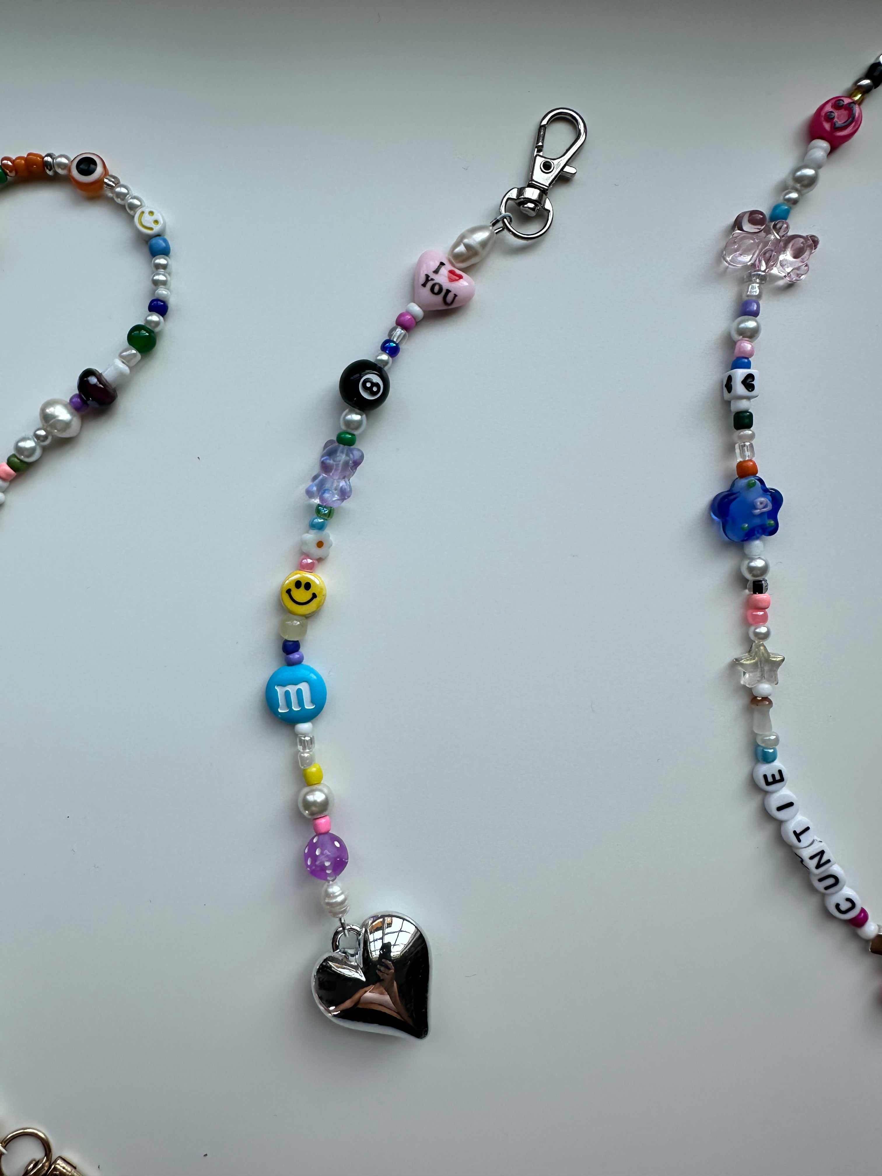 Beaded Bag Charm
