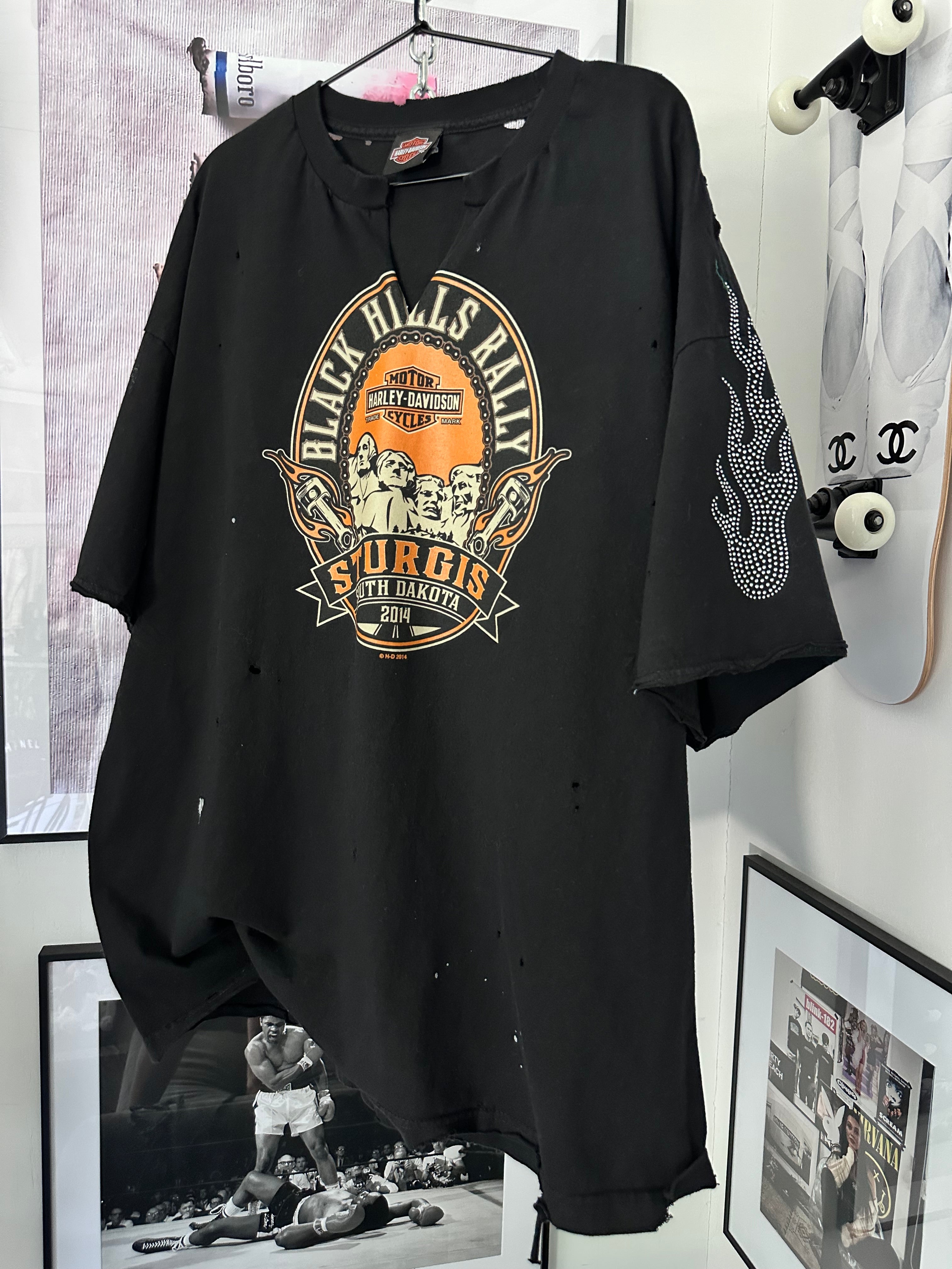 3X rhinestone flames