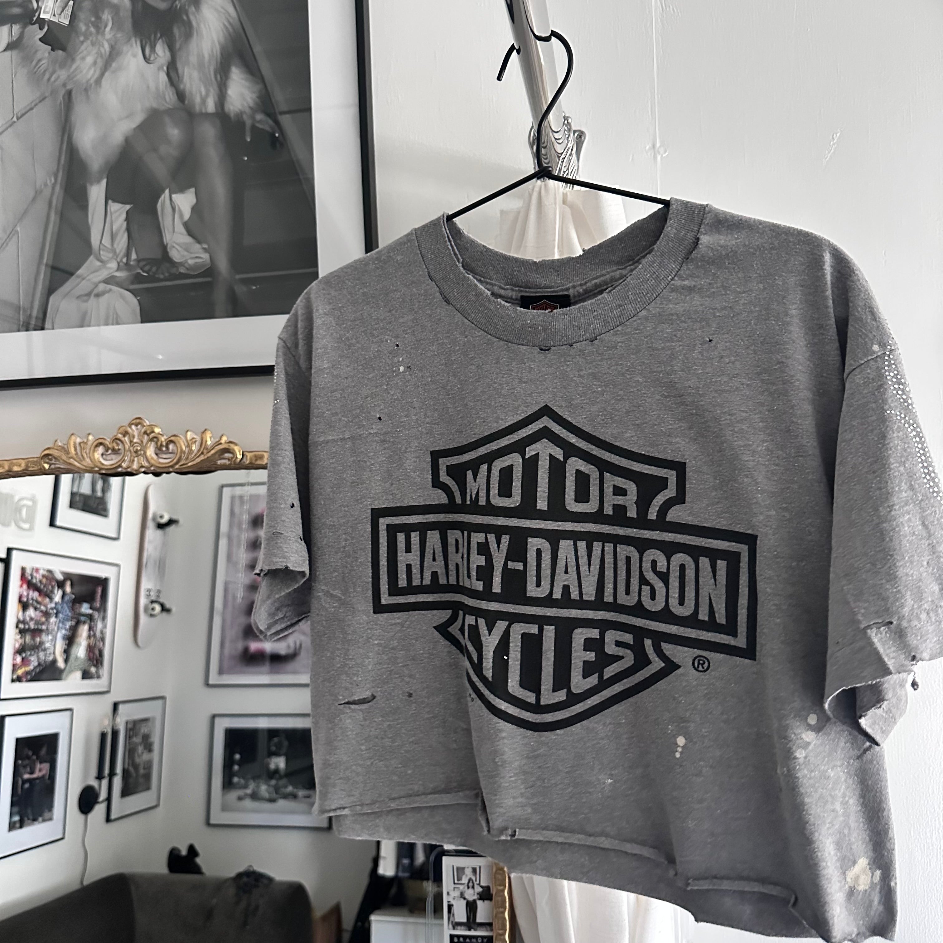 Large rhinestone flames