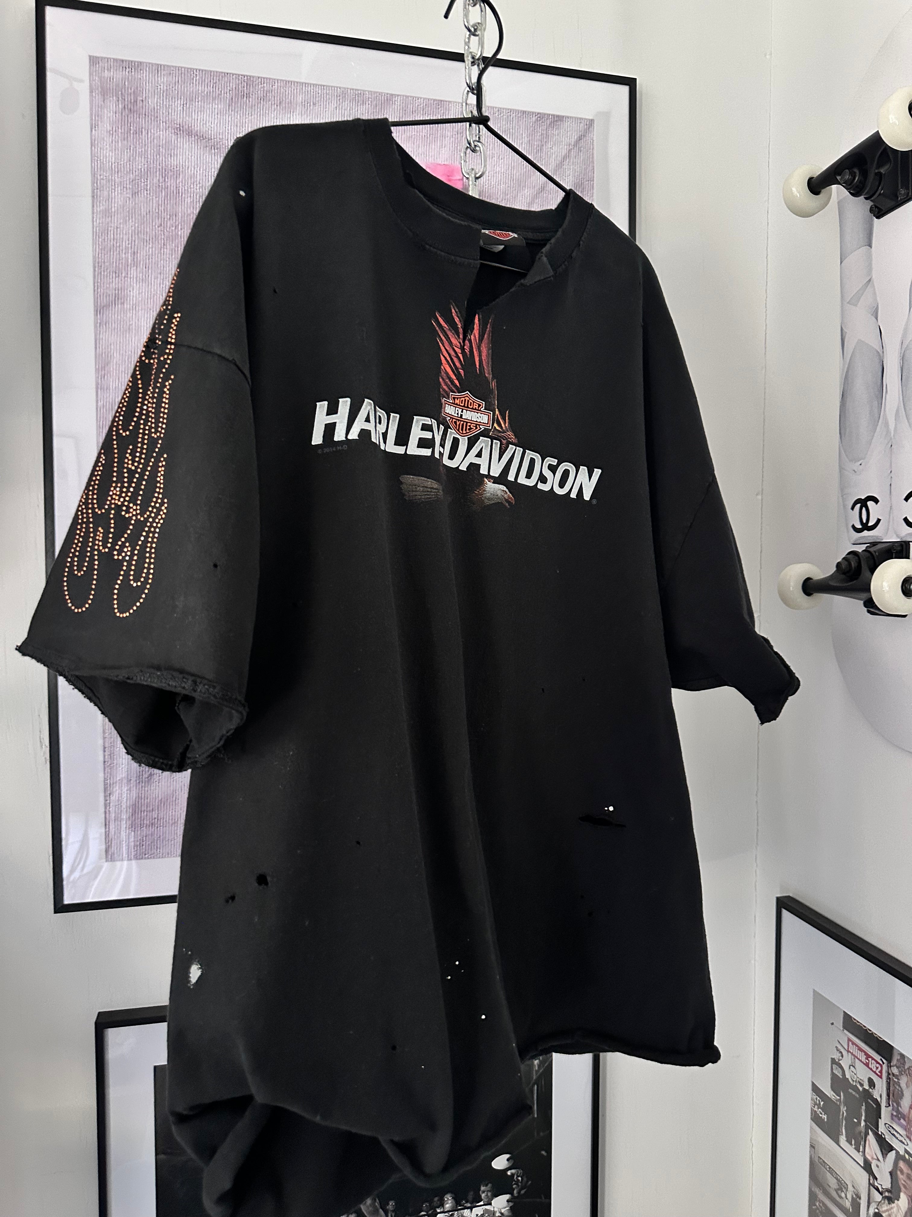 3X rhinestone flames