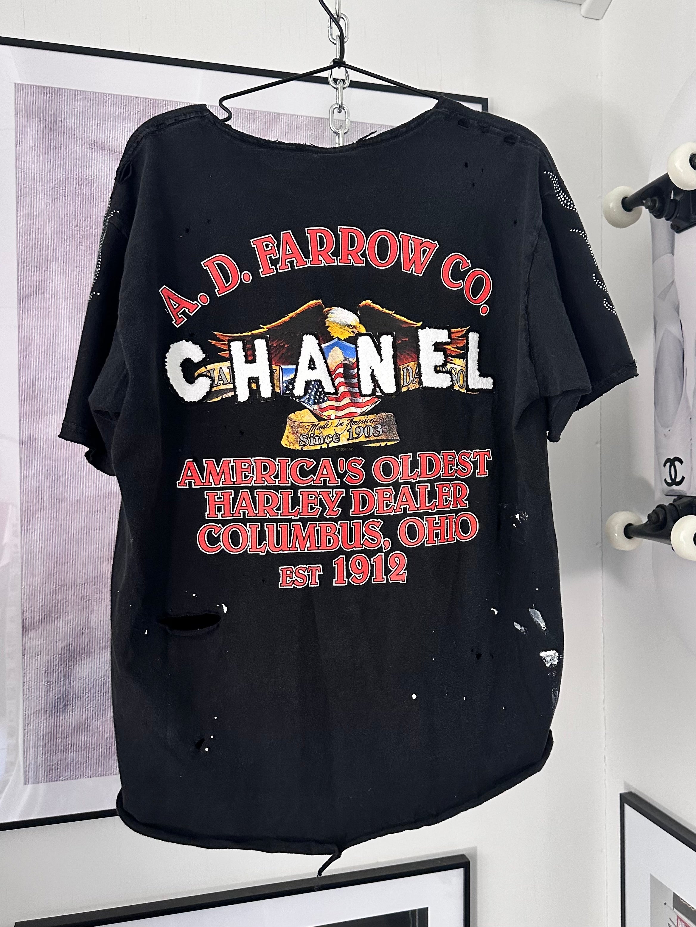 Large rhinestone flames