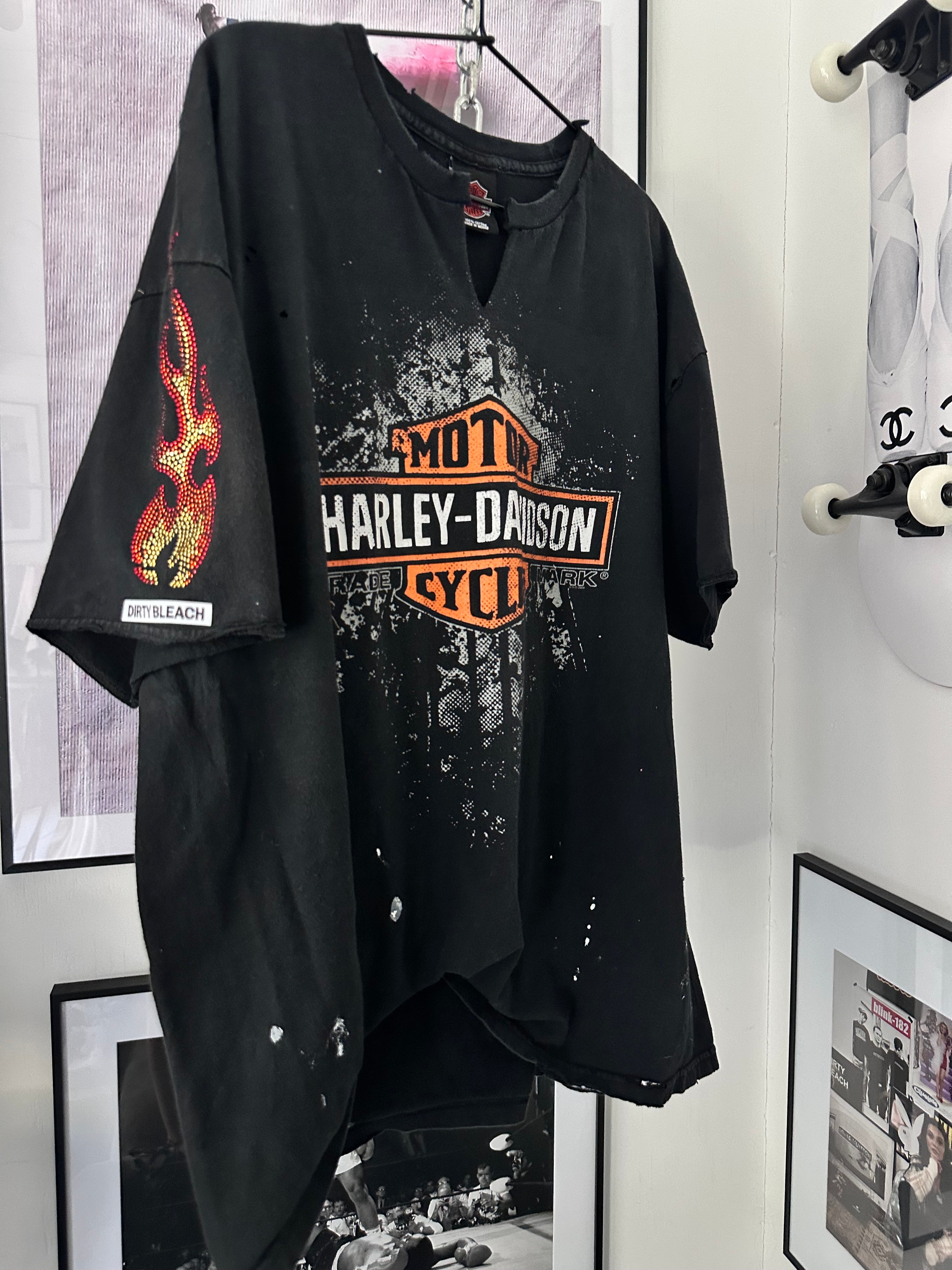 2X rhinestone flames