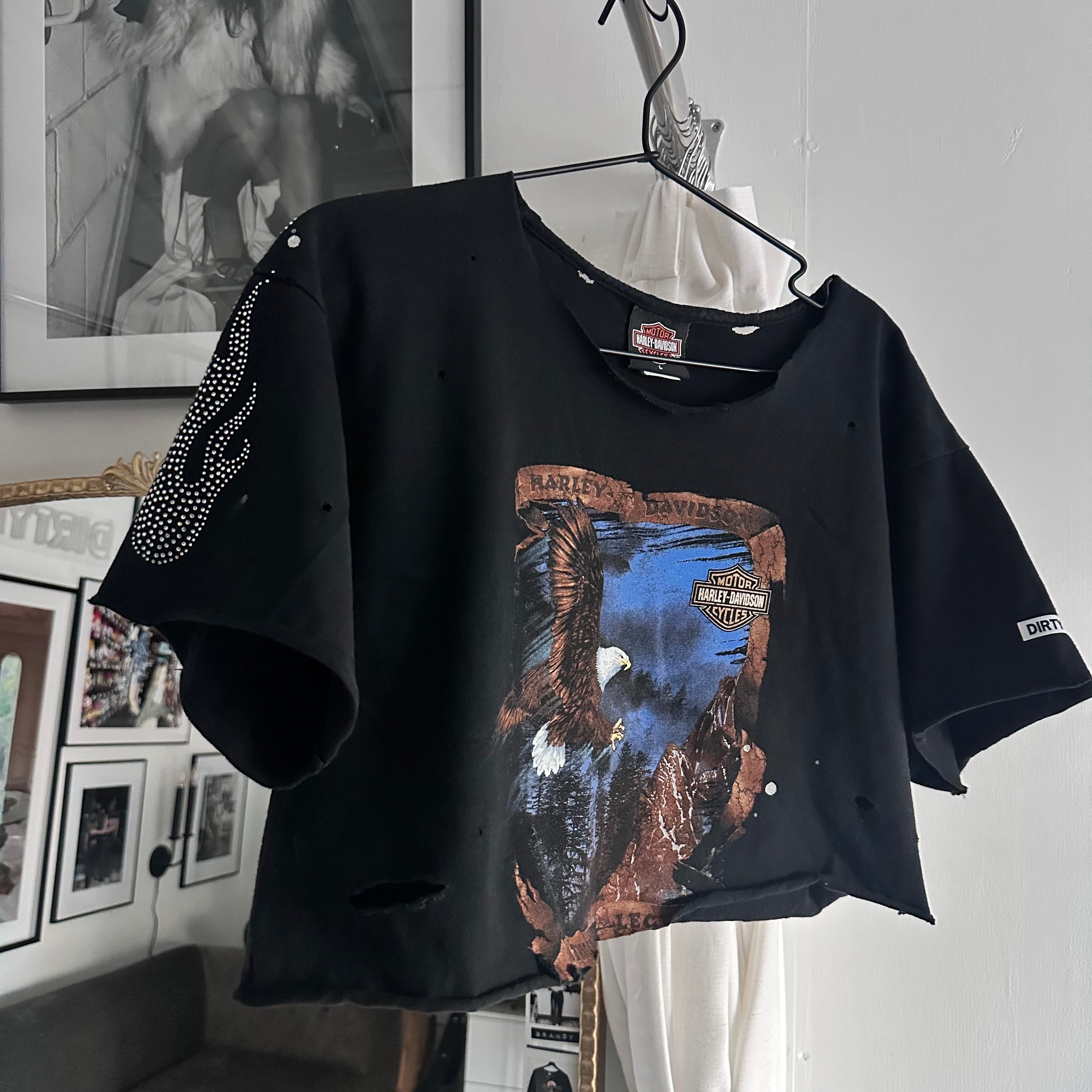 Large rhinestone flames