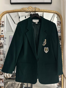 Size 12 green wool blazer