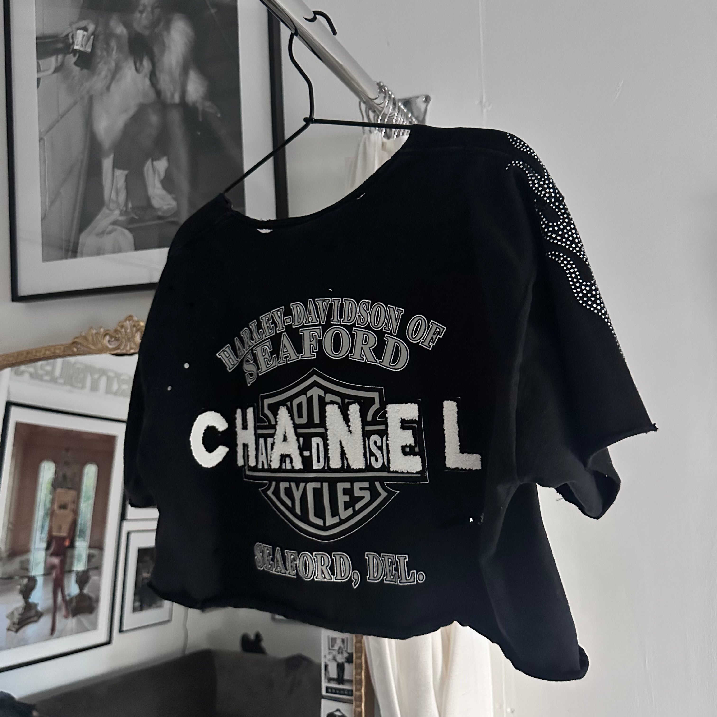 Large rhinestone flames