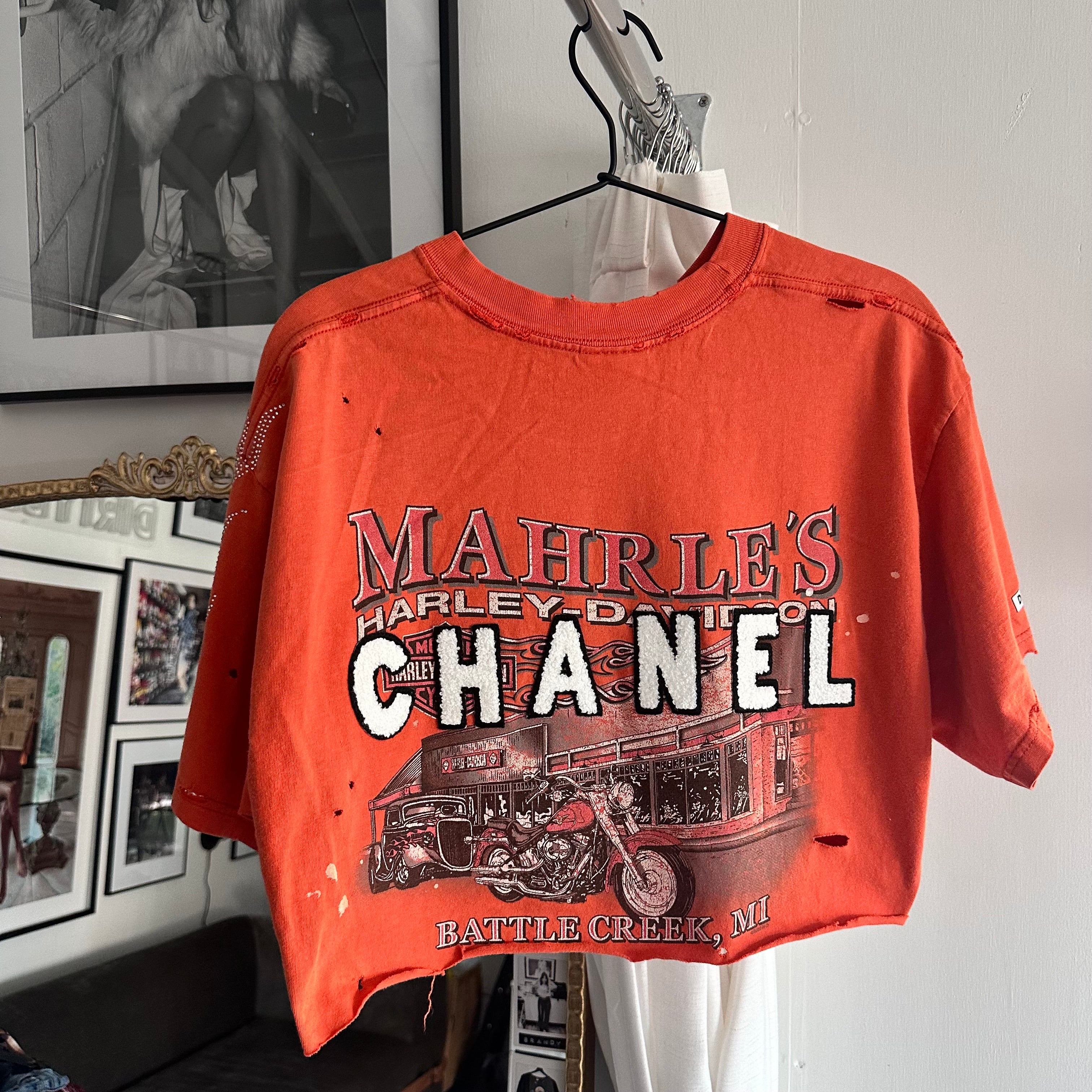 Large rhinestone flames