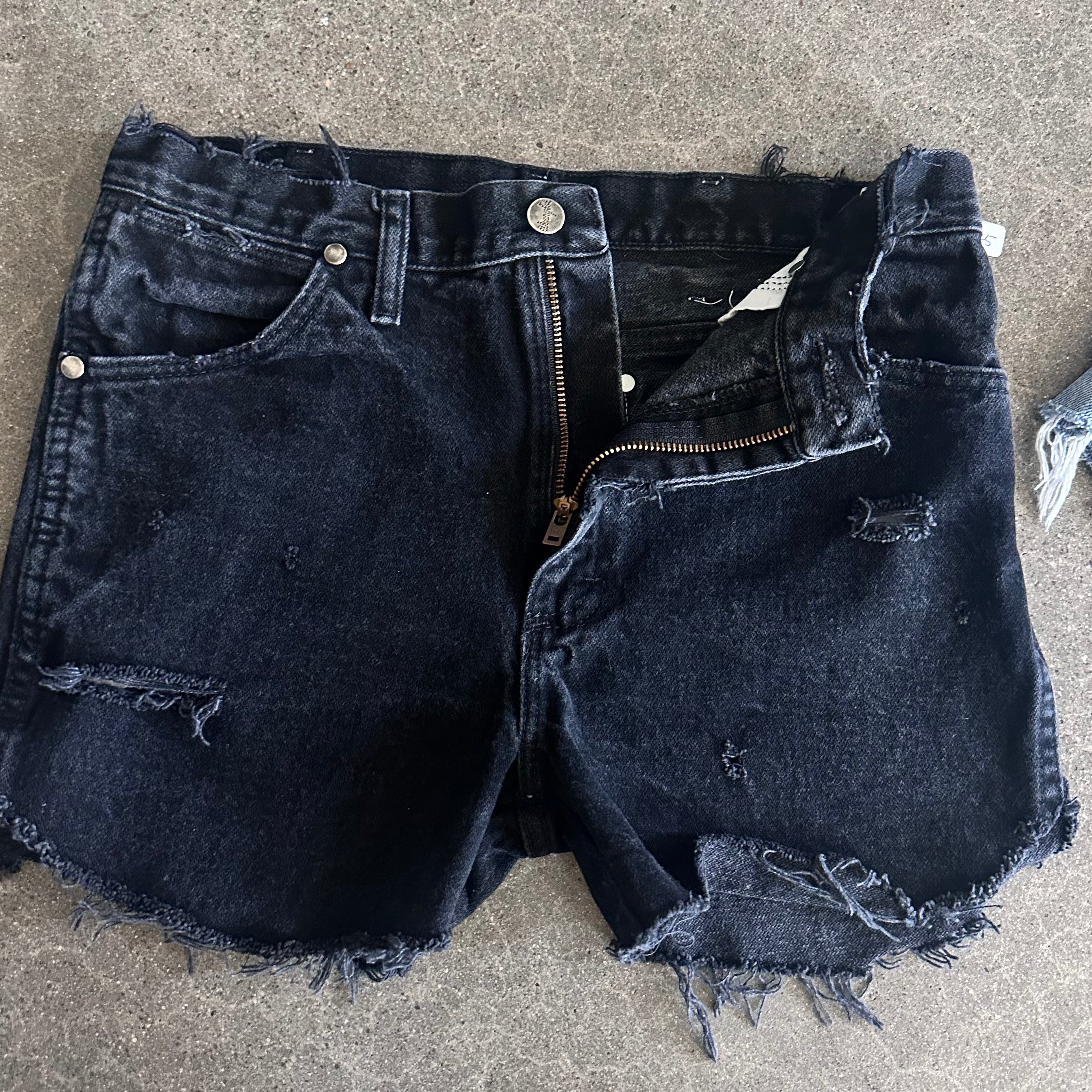 Wrangler Cutoffs 15.5” flat lay