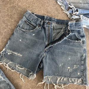 Wrangler Cutoffs 14” flat lay
