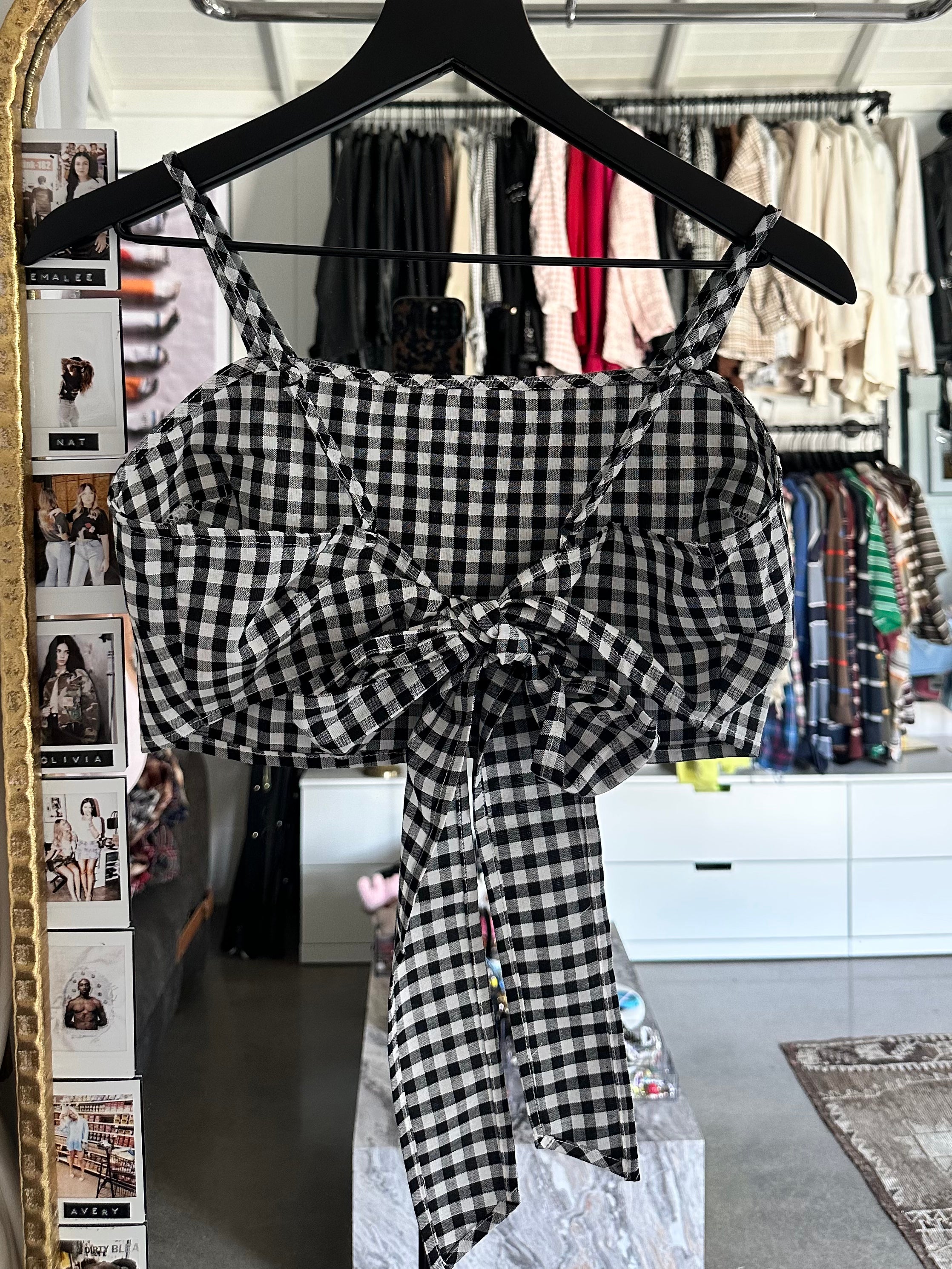 Gingham Crop