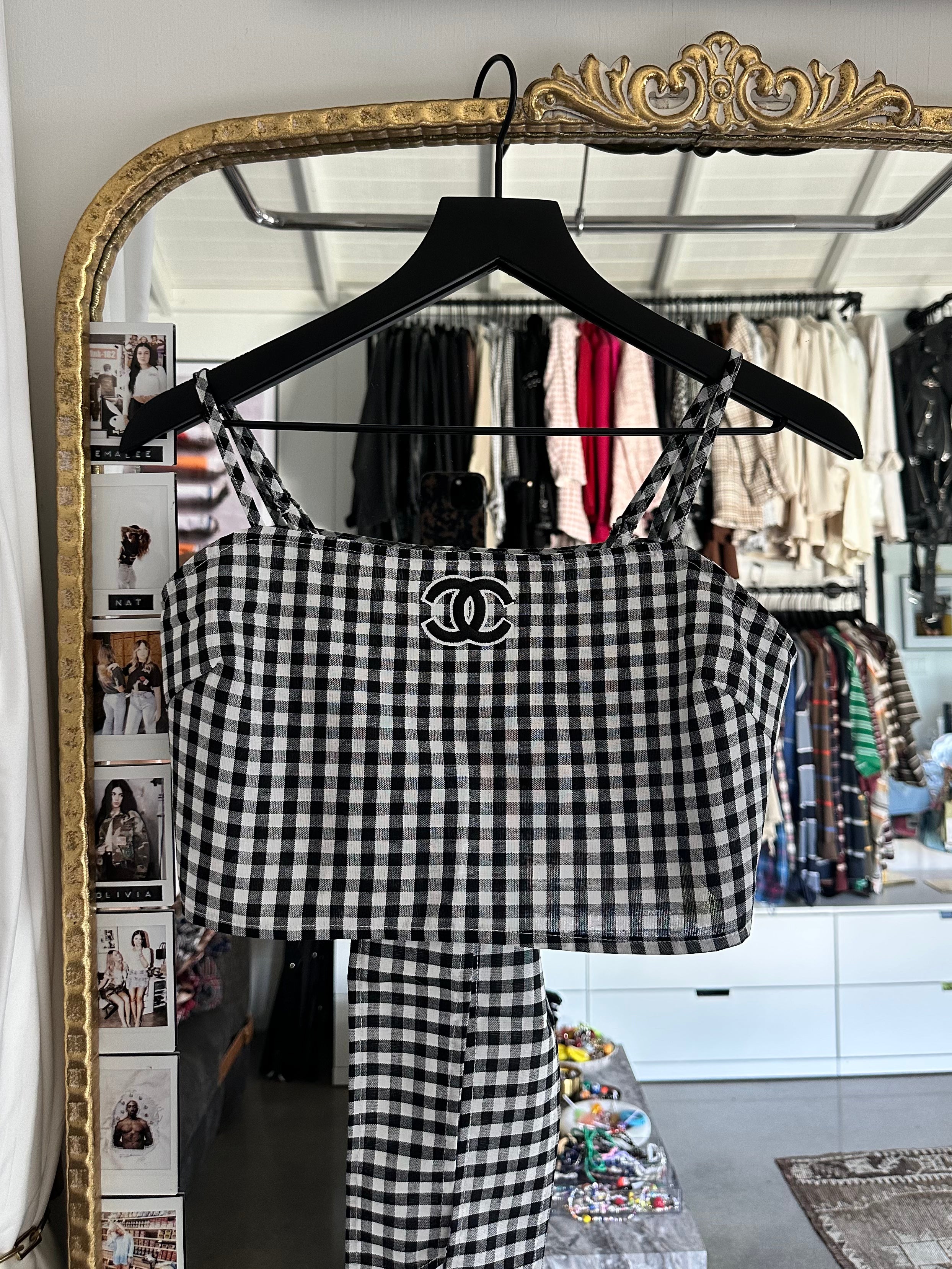 Gingham Crop