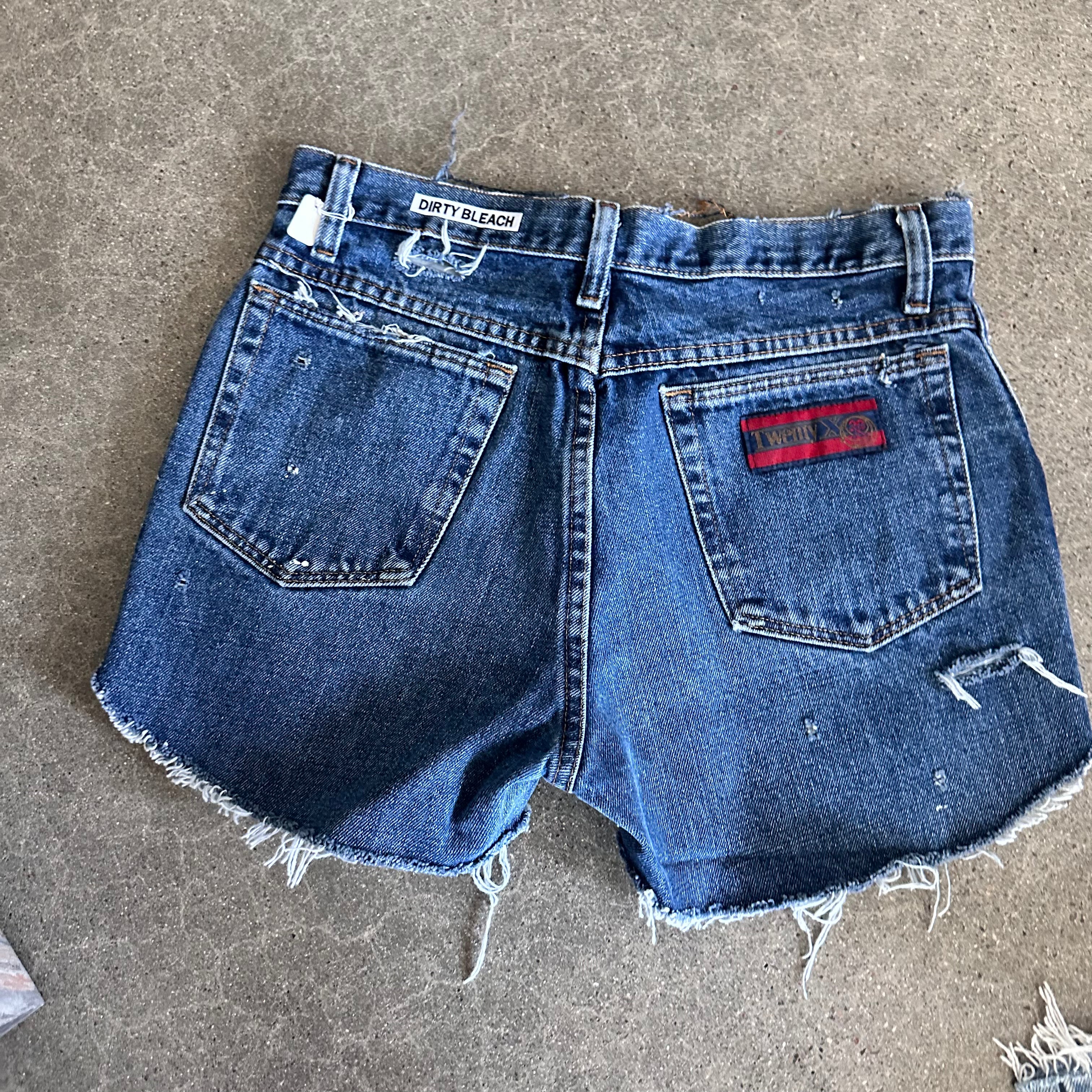 Wrangler Cutoffs 14” flat lay