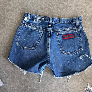 Wrangler Cutoffs 14” flat lay