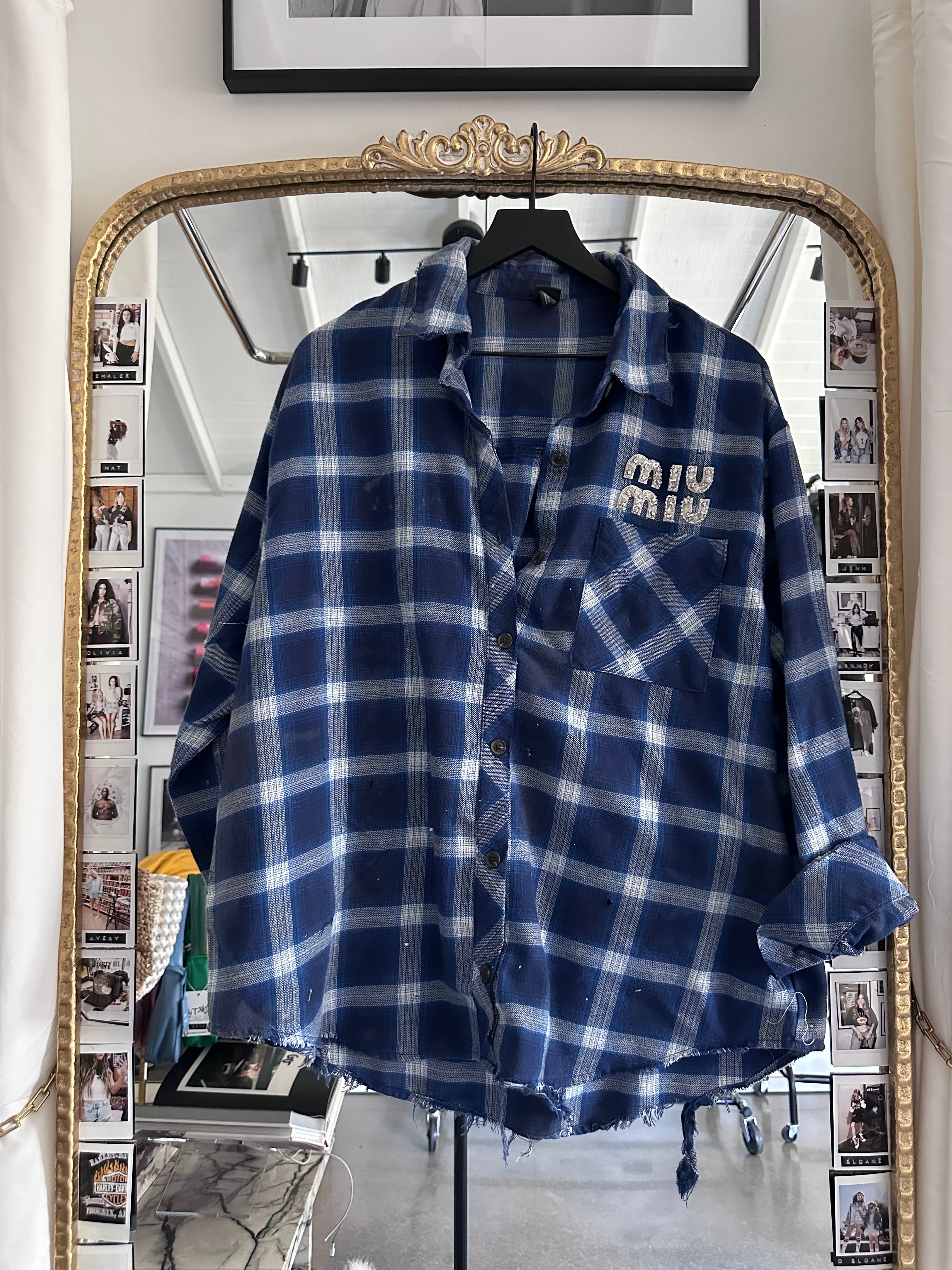 Large oversized Grunge Flannel